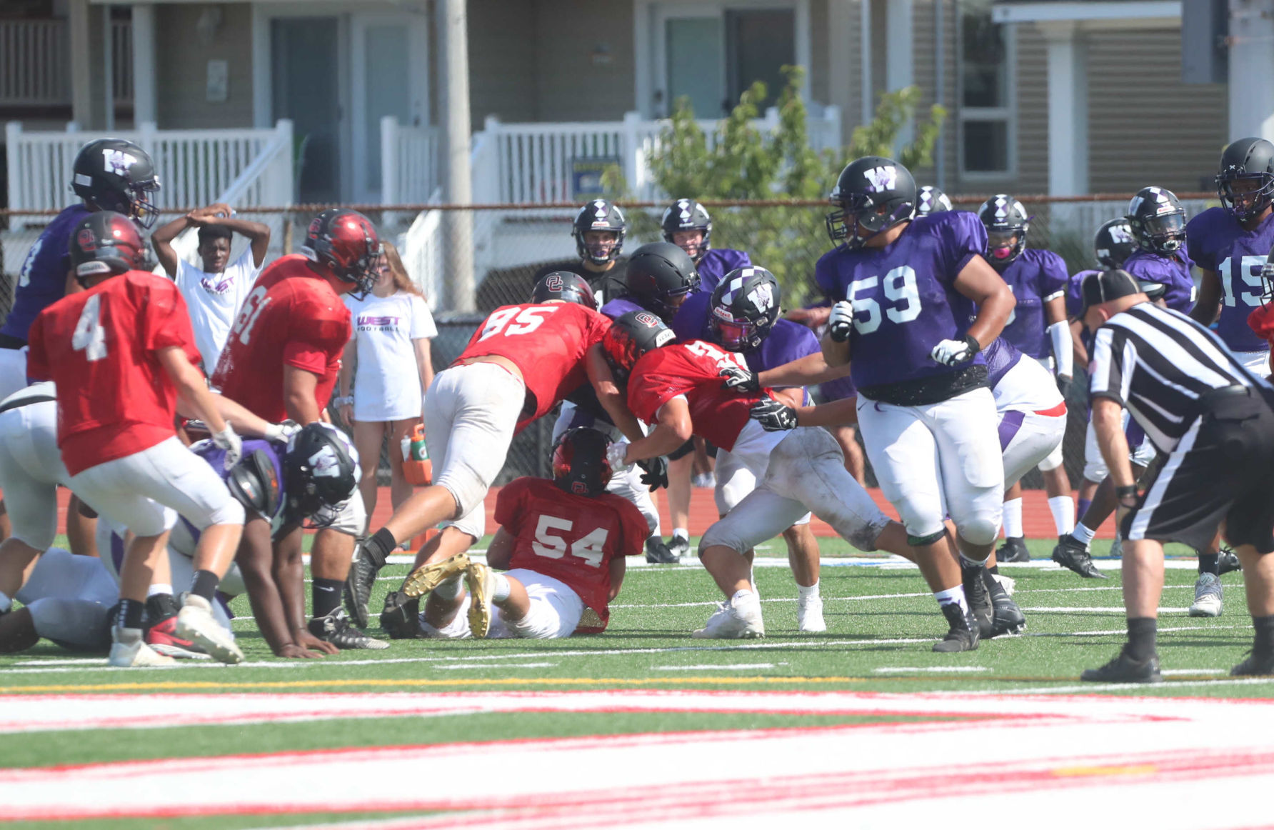 Ocean City Football scrimmage
